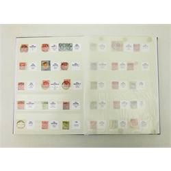  Very well annotated collection of Great British postmarks in one album, from Queen Victoria to King George VI including Queen Victoria 'Army Official' overprint pairs with various postmarks, King George V halfpenny strip of three with London postmark 28/4/1922 etc, all annotations are typed on card, in one album   