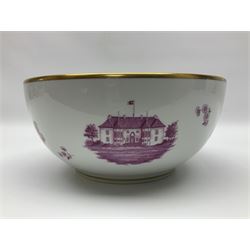 Royal Copenhagen, Margrethe 2nd Anniversary bowl 1972-1982, limited edition 1826/2000, D24cm