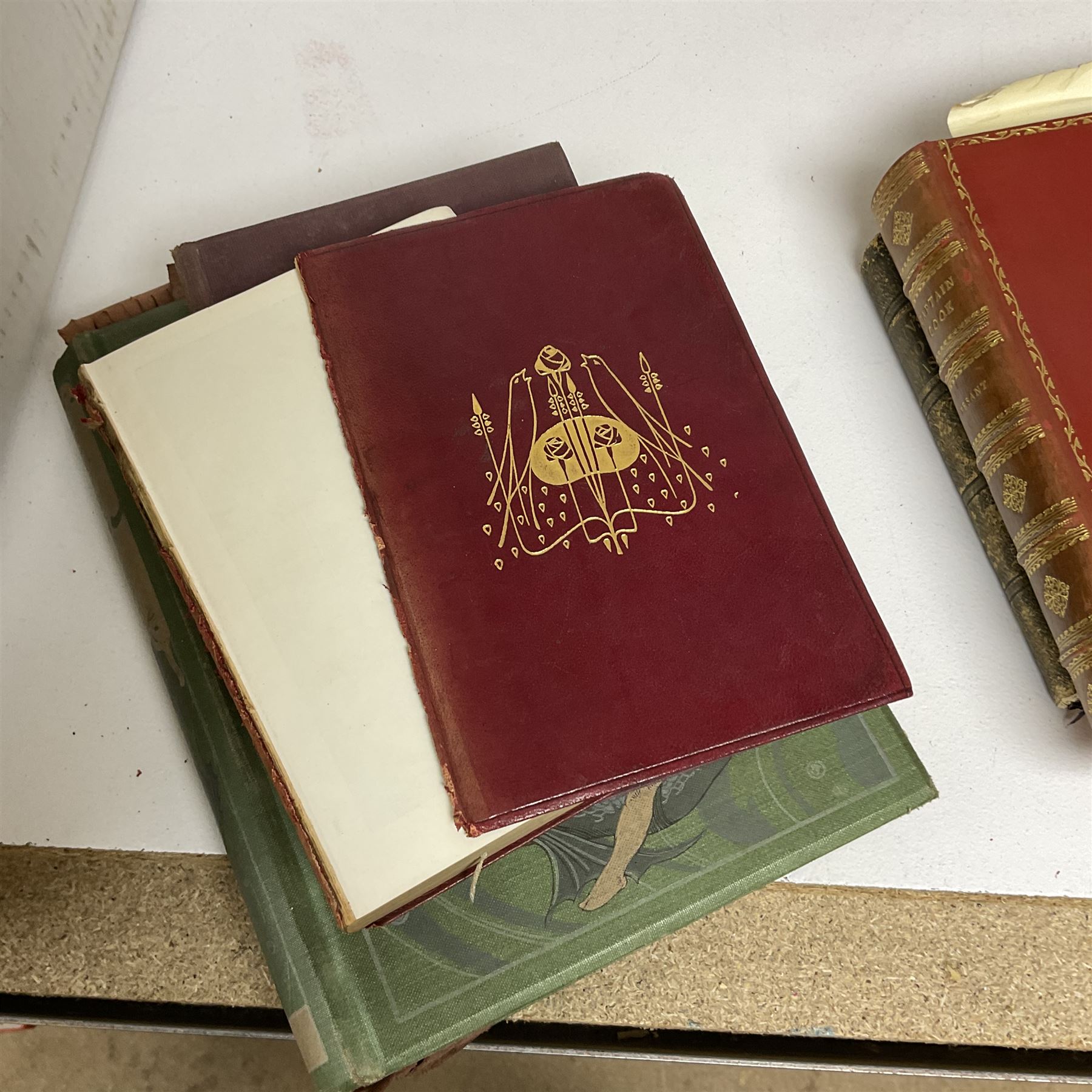 Kingsley, Charles; The Water-Babies, with coloured plates illustrated by Arthur A. Dixon, published by Ernest Nister, together with other predominantly cloth bound books including Shakespeare, Charles Dickens, Emerson’s Mechanics, etc