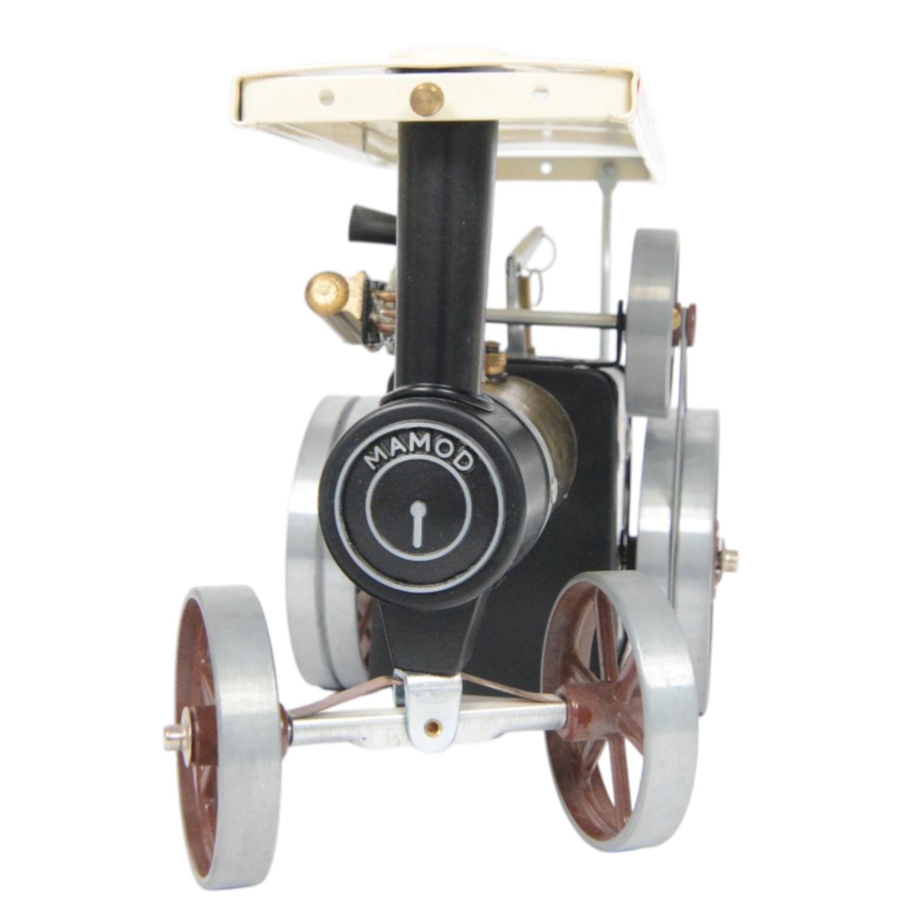 Mamod Steam Tractor TE1A, in Brown/Gold colourway, boxed