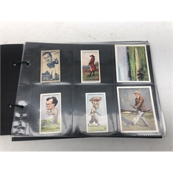  Collection of golf related cigarette cards including golfers and golf courses, part set of John Payer & Sons 'Championship Golf Courses' etc  