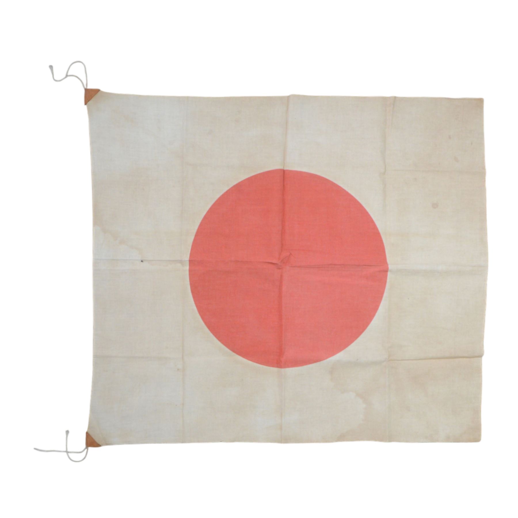 WWII Japanese Yosegaki Hinomaru (Good Luck) national flag, H72cm, L80cm
