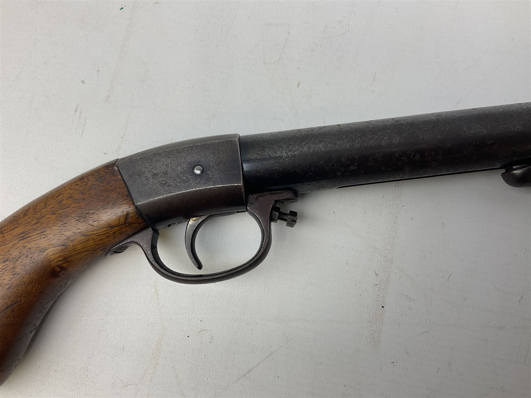Diana Model 27 .177 air rifle with under lever action and walnut stock L108cm
