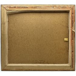 Eugène Isabey (French 1803-1886): Pathway at Dusk, watercolour and ink heightened with white signed indistinctly titled and dated '55, 19cm x 26cm 