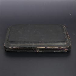 Set of six late Vitorian silver spoons and sugar tongs, each with twist and scroll handles and fluted bowls, hallmarked 	Josiah Williams & Co, London 1894, contained within fitted case