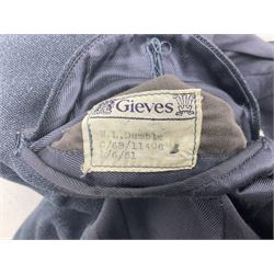 RAF pilot officer's tunic, bears Gieves label 'W.L. Dumble C/68/11406 L/6/51'
