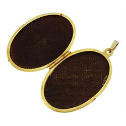 9ct gold oval peridot oval pendant, hallmarked