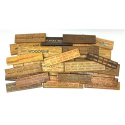 A group of cribbage advertising boards, to include examples by Wills & Sons, and Players, and others detailed Blue Bell tobacco, Nut Brown, Englands Glory Matches, Gold Flake, etc. 