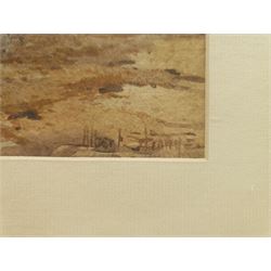 Albert George Strange (British c.1855-1917): Coastal Landscape, watercolour signed 23cm x 35cm