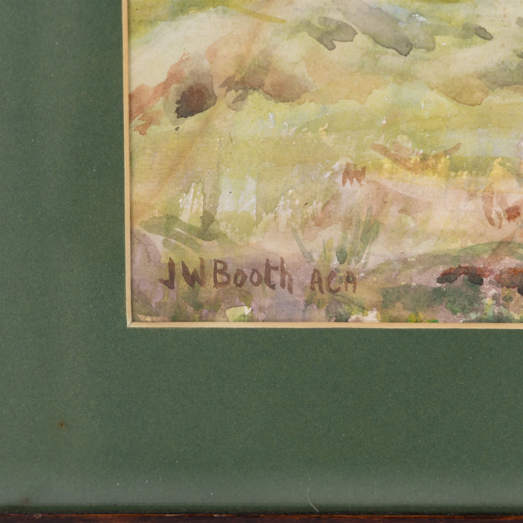 James William Booth (Staithes Group 1867-1953): Man with Scythe in the Hayfield, watercolour signed 25cm x 35cm