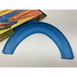 Matchbox Superfast track racing Set with Superbooster and two boxed SF-17 Slipstream Curves; together with five boxed Superfast models - 3d Monteverdi Hai, two 7d Hairy Hustler, 45c Ford Group 6 and 66d Mazda RX500; and quantity of unboxed and playworn other die-cast models
