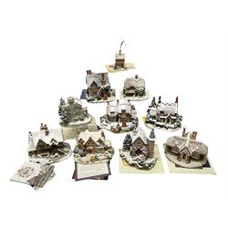 Ten Lilliput Lane winter (snowed) cottag