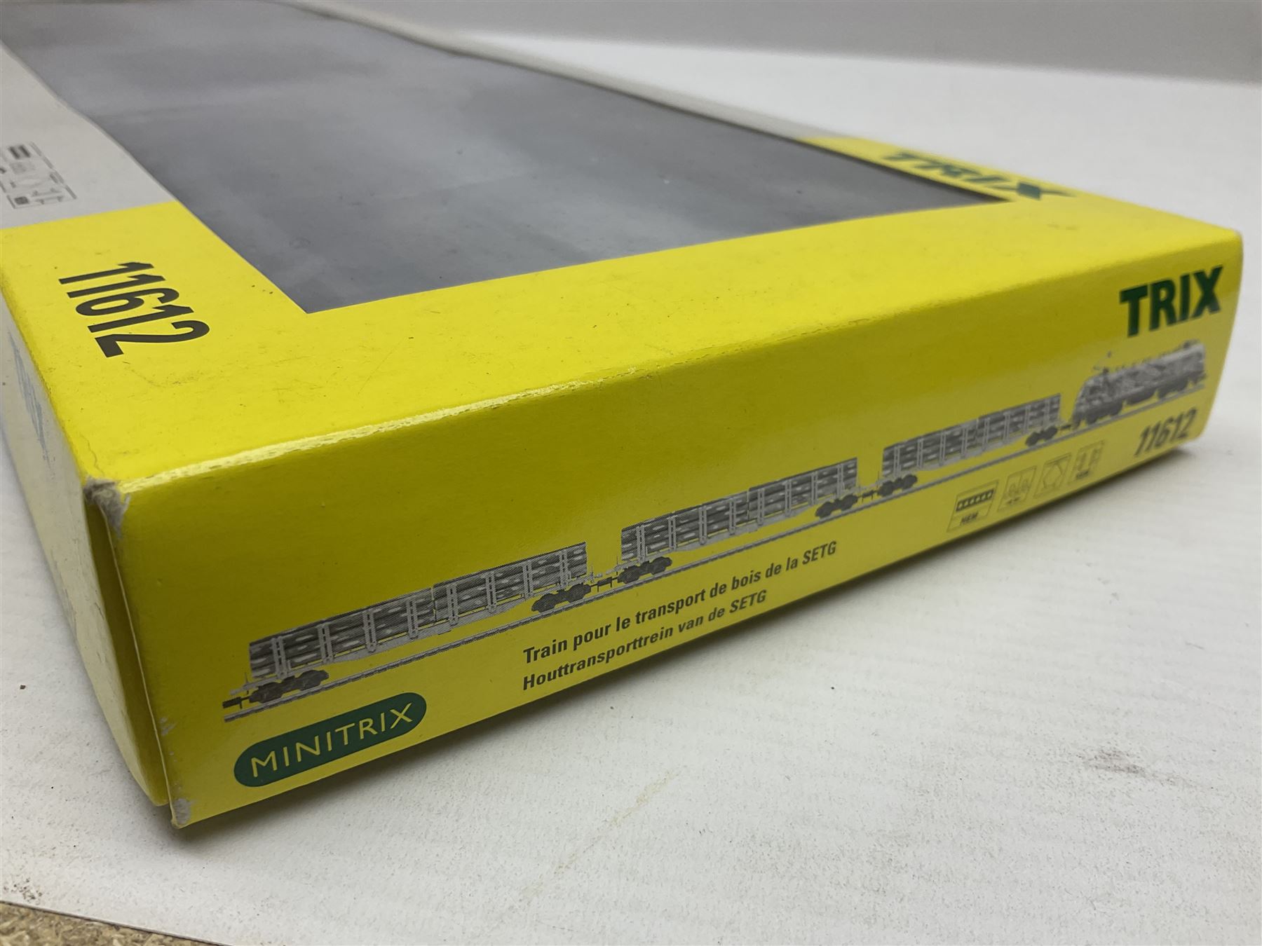 Trix Minitrix 'N' gauge - No.11612 SETG Lumber Transport Train; boxed