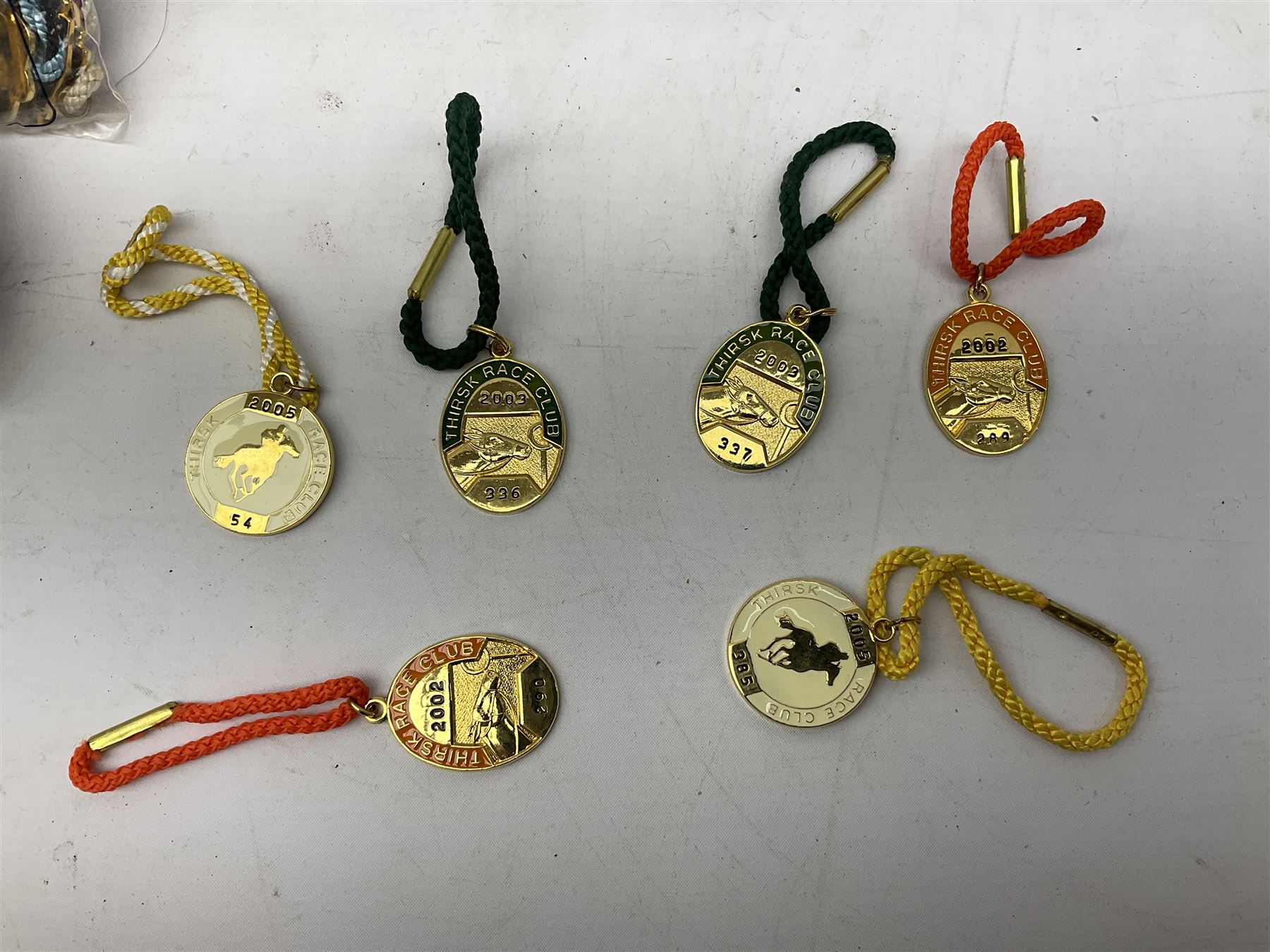 Thirty nine enamelled horse racing badges, to include badges from York, Ripon, Beverley Goodwood etc