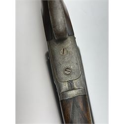 SHOTGUN CERTIFICATE REQUIRED - foreign 12-bore double trigger side by side double barrel shotgun serial no.1147 