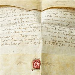 James I indenture on vellum between Sir George Selby and William Wilson 1609, two other 1609 indentures, George I lease for a year 1718, two others 1730 and four other indentures.
NB Sir George Selby was Member of Parliament for Newcastle 1601-1611