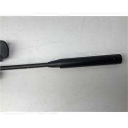 Crosman Air Guns Model 2250B .22 CO2 air rifle, with sound moderator, VLife 3-9 x 40 telescopic sight and Model 1399 Custom skeleton stock, serial no.700B25270, L91cm; with quantity of CO2 gas canisters, 