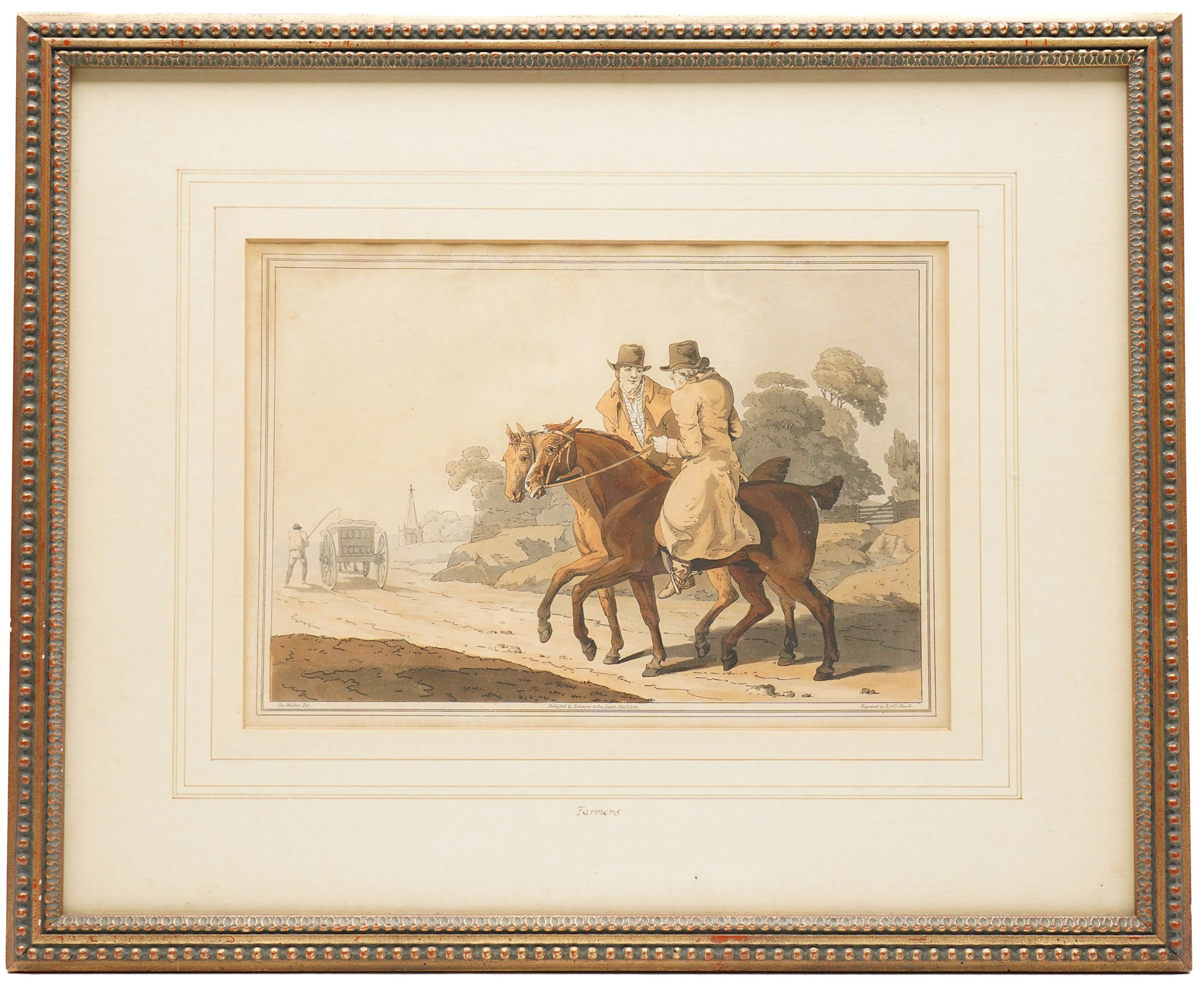 Robert Havell Sr. (British 1769-1832) after George Walker (British 1781-1856): Illustrations from The Costume of Yorkshire - 'Whalebone Scrapers' 'Fishermen' 'Farmers' 'The Cloth Dressers' 'Nor and Spell' and 'Moor Guide, six hand-coloured engravings 19.5cm x 29.5cm (6)