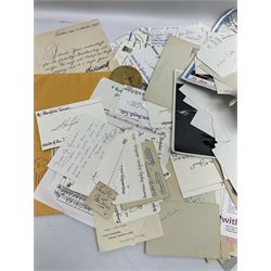 Collection of over 600 autographs on cards, clipped pieces, letters etc including William Gladstone, Lord North, Randolph Churchill, Hugh Dalton, Philip Noel-Baker, Philip Burne-Jones, Tiger Woods, Ben Hogan, Cindy Crawford, Viv Nicholson, Roddy Doyle, Diana Cooper, Woody Allen, Roy Orbison, Mary Wilson, Sammy Davis Jr., Clive Brook, Roger Quilter, Chay Blyth, Chris Bonington, John Lodge, Trevor Bayliss, Penelope Wilton, Tom O'Connor, Charles Aznavour, Alan Tichmarsh, Michael Ball, Thelma Barlow, Jack Brymer, Paul Badura-Skoda, John Lill, John Conteh, Charlotte Knollys, Arthur Godfrey, Eric Sykes, Queen Noor of Jordan, Victoria Gledenning, Madeleine Albright etc