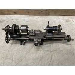 Eclipse mini precision lathe together with pillar drills and magnetic base