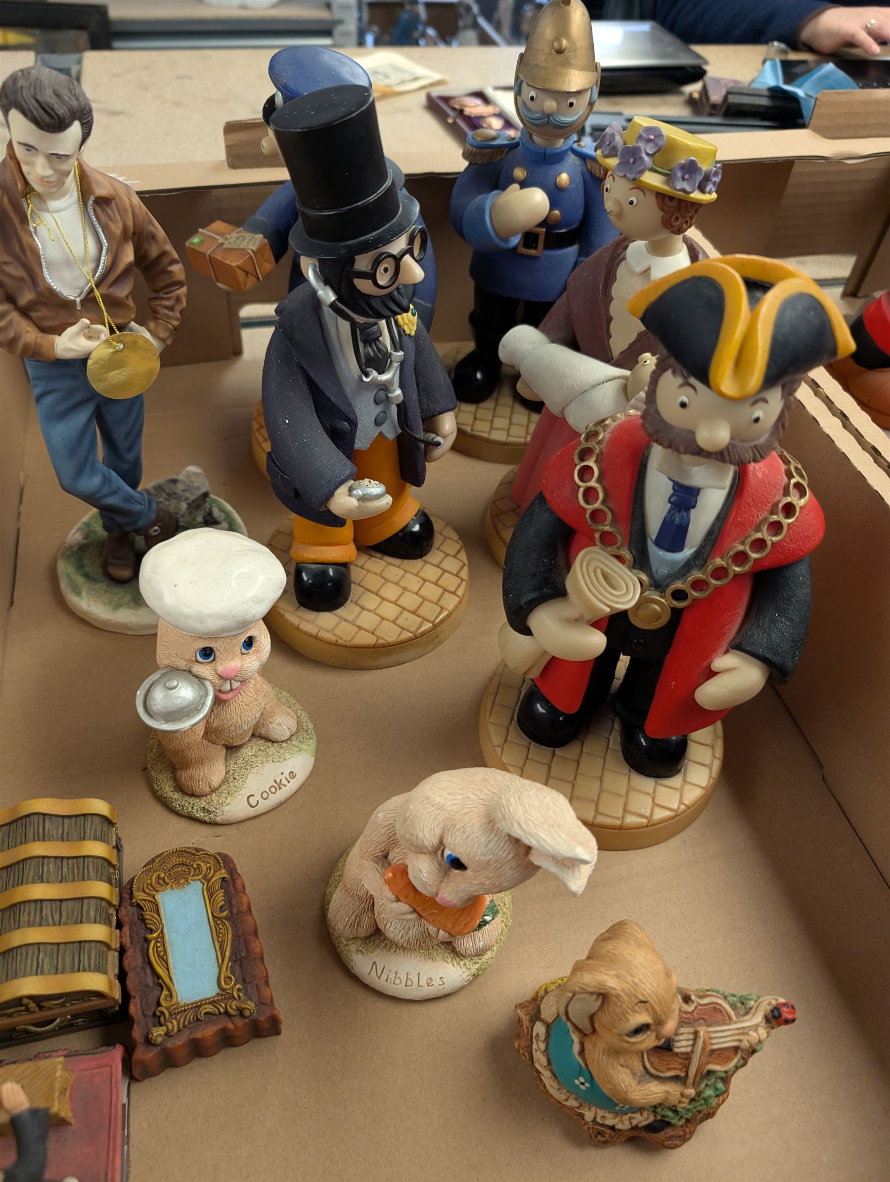 Robert Harrop The Beano Dandy Collection Menacemobile, boxed together with Robert Harrod Big Gnasher and Big Dennis, five Robert Harrod Camberwick Green collection figures, etc