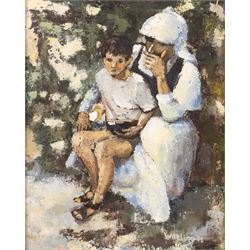 Dennis Watling (British Contemporary): Montenegro Peasant, oil on canvas board signed and ...