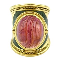 Elizabeth Gage 18ct gold tourmaline and 