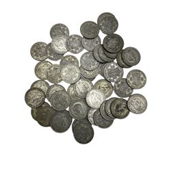 Approximately 690 grams of Great British pre 1947 silver half crown coins