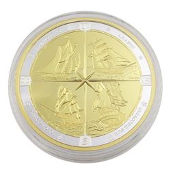 Queen Elizabeth II Royal Canadian Mint 'Tall Ships of Canada', 125 dollars fine silver coin, weight 502.99gm, cased with certificate