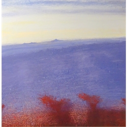 Brian Peacock (British 1935-2004): 'Nets, Early Evening', acrylic on board signed and titled verso 90cm x 90cm