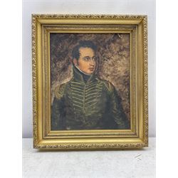 English School (Late 19th century): Portrait of a Gentleman in Military Dress, oil on canvas unsigned 28cm x 23cm