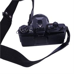 Olympus OM4 camera body, serial no. 1018238, with an Olympus OM-System Zuiko Auto-S 50mm 1:1.8 lens