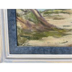 Walter Goodin (British 1907-1992): Bridlington Town and Bay from Sewerby, oil on panel signed 44cm x 60cm