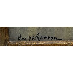 Claude Rameau (French 1876-1955): 'Bord de Loire Pouilly', oil on board signed, titled verso 23cm x 32cm