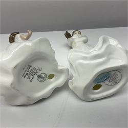 Seven Royal Doulton figures, comprising Sara HN2265, Lorraine HN4301, Mary HN3375, Olivia HN5114, Charlotte HN4092, Josephine HN4223 and Rachel HN4780, together with five smaller Royal Doulton figures (12)