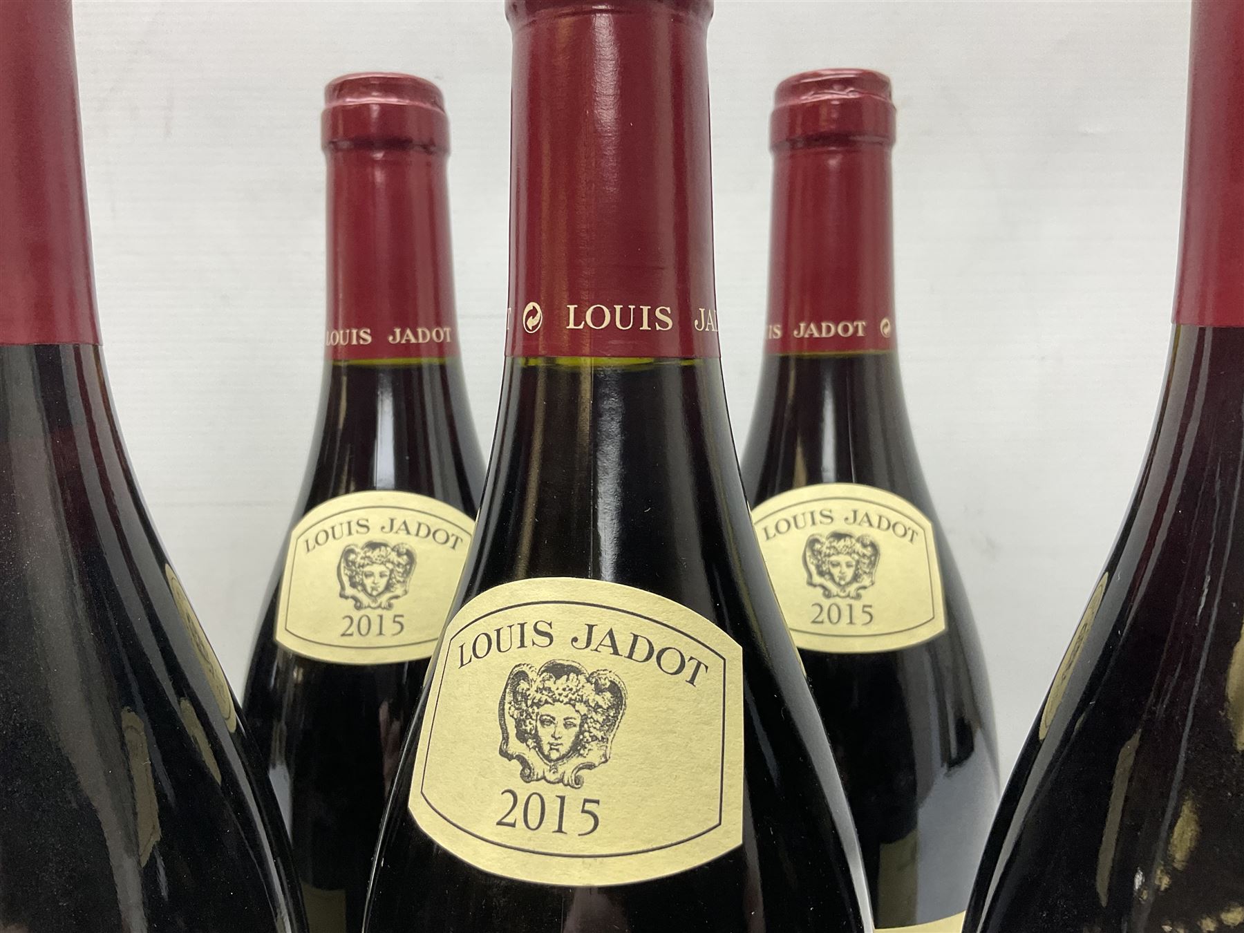 Mixed red wine from Louis Jadot, to include, 2015 Volnay, 2015 Pommard Clos De La Commaraine, 2015 Nuits Saint Georges, etc, various contents and proof, (10)