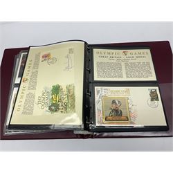 Stamps and covers, mostly relating to the Olympics, including 1988 Seoul, 1992 Barcelona etc, housed in five ring binder folders