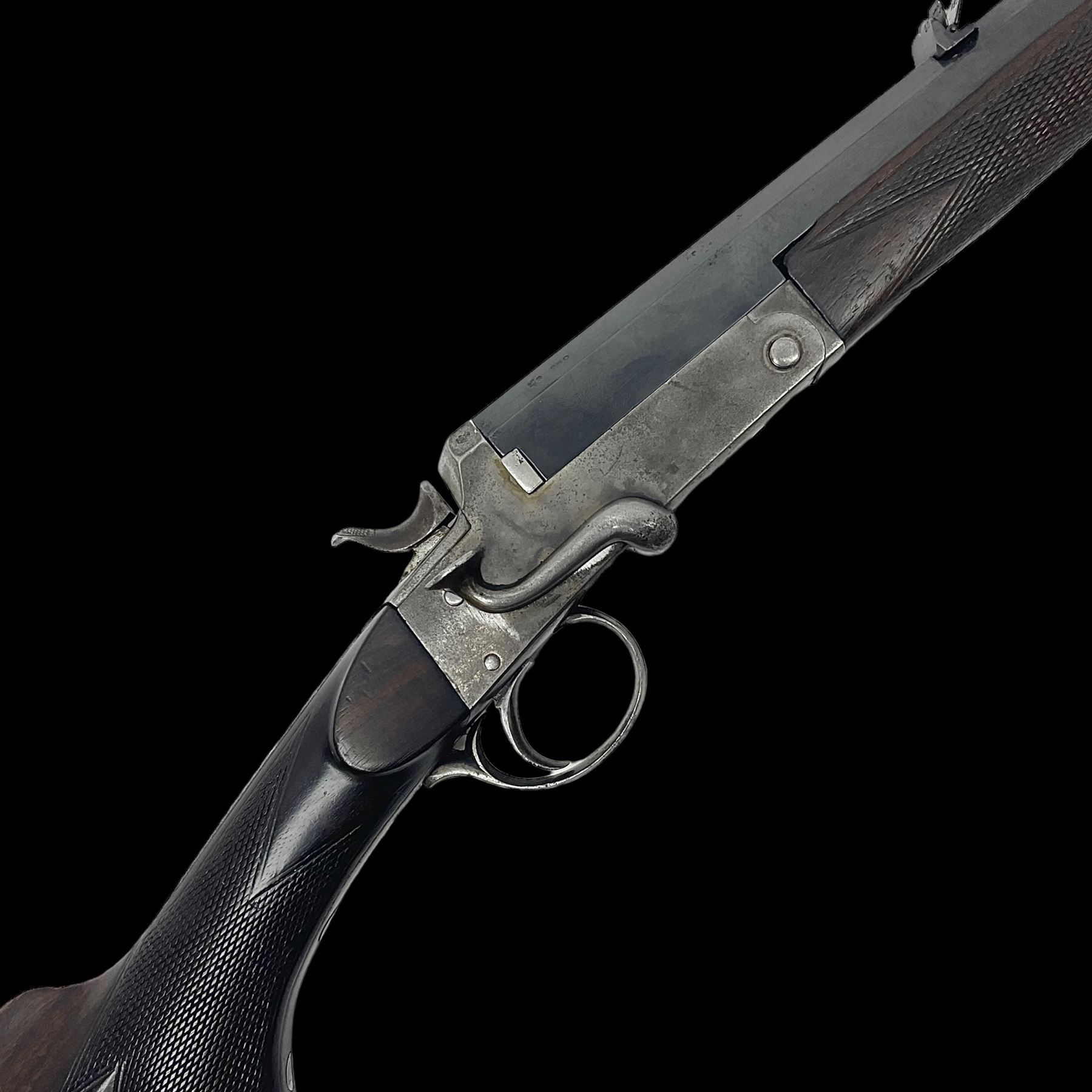 W.R. Pape Newcastle-upon-Tyne .297/250 Rook rifle, the 69cm (27
