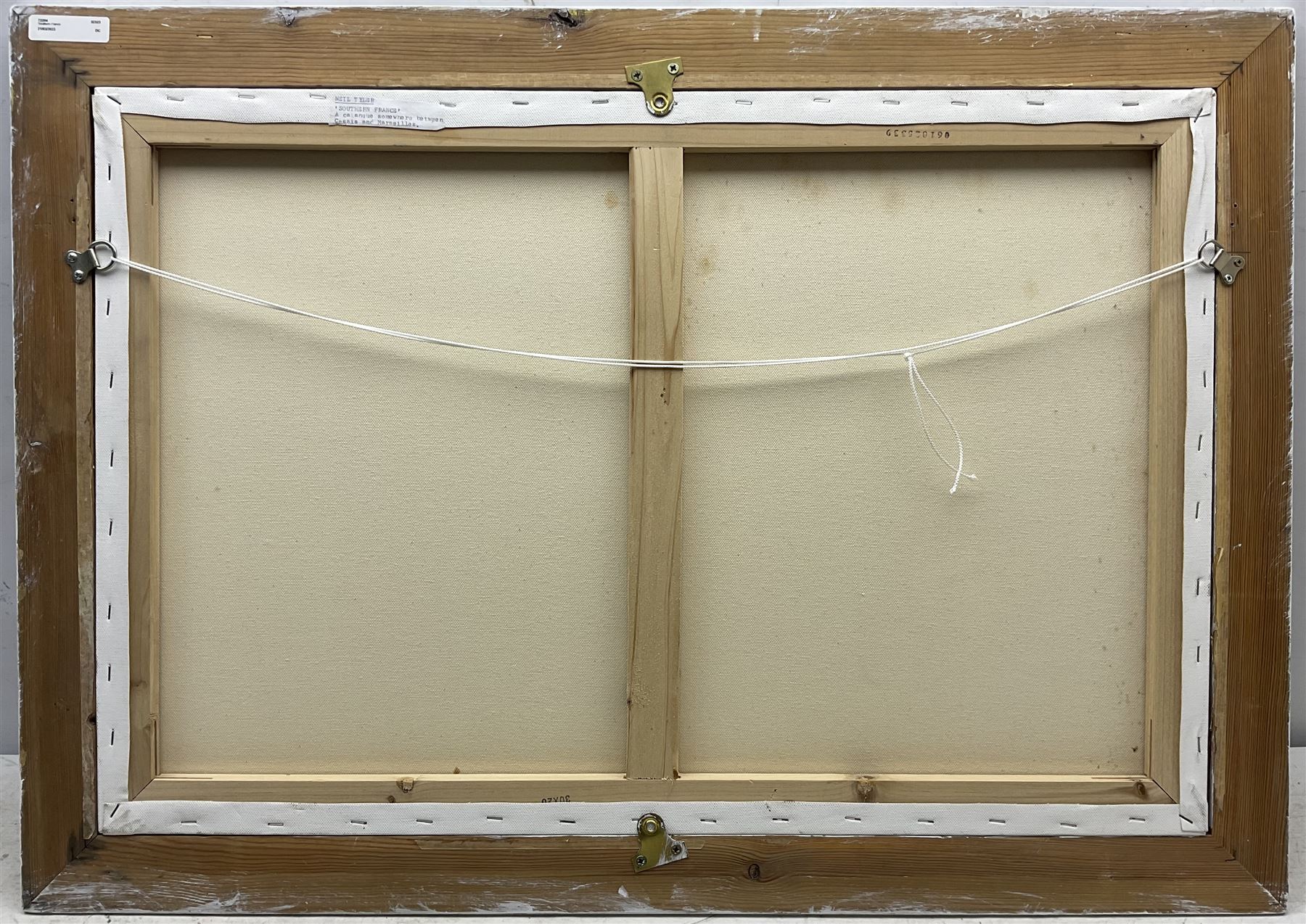 Neil Tyler (British 1945-): 'Southern France - A Calanque somewhere between Cassis and Marseilles', oil on canvas signed, titled verso 50cm x 75cm