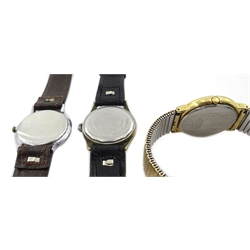  Vintage Everite steel manual wristwatch, Milus antimagnetic waterproof manual wristwatch and an Accurist quartz wristwatch  
