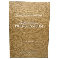 Pietro Annigoni OMRI (Italian 1910-1988): 'Venetian Impressions', set six monochrome lithographs on magnani paper signed and numbered in pencil with blindstamp, together with each original casing and text 50cm x 71cm (6) (unframed)