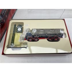 Corgi - Classics limited edition Pickfords Diamond T Ballast (x2) with 24-wheel girder trailer and steel casting load no.55201; limited edition Cafe Connection Leyland (LAD) Octopus sheeted platform lorry no.CC11601; and two Passage of Time models nos.26403 & 23702; all boxed (4)
