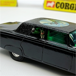 Corgi - Green Hornet Black Beauty Crime Fighting Car No.268, boxed with inner pictorial stand, three spinners and three missiles