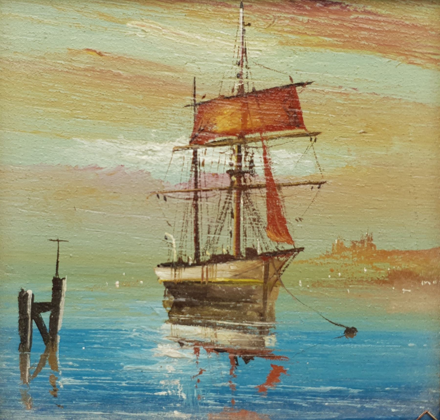 Peter Gerald Baker (British 20th century) 'Whitby 1890', oil on panel