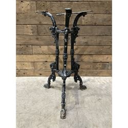 19th century cast iron table base, trefo