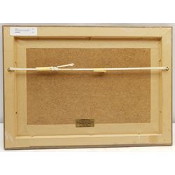 Michelle Saunders (British 1963-): Robin Hood's Bay, oil on board signed and dated '97, 19cm x 29cm