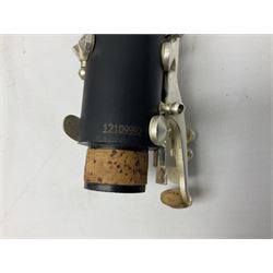 John Packer JP121 Mk.IV five-piece clarinet, serial no.12109992; in original case; and B & H 78 four-piece clarinet, serial no.1107309; cased (2)