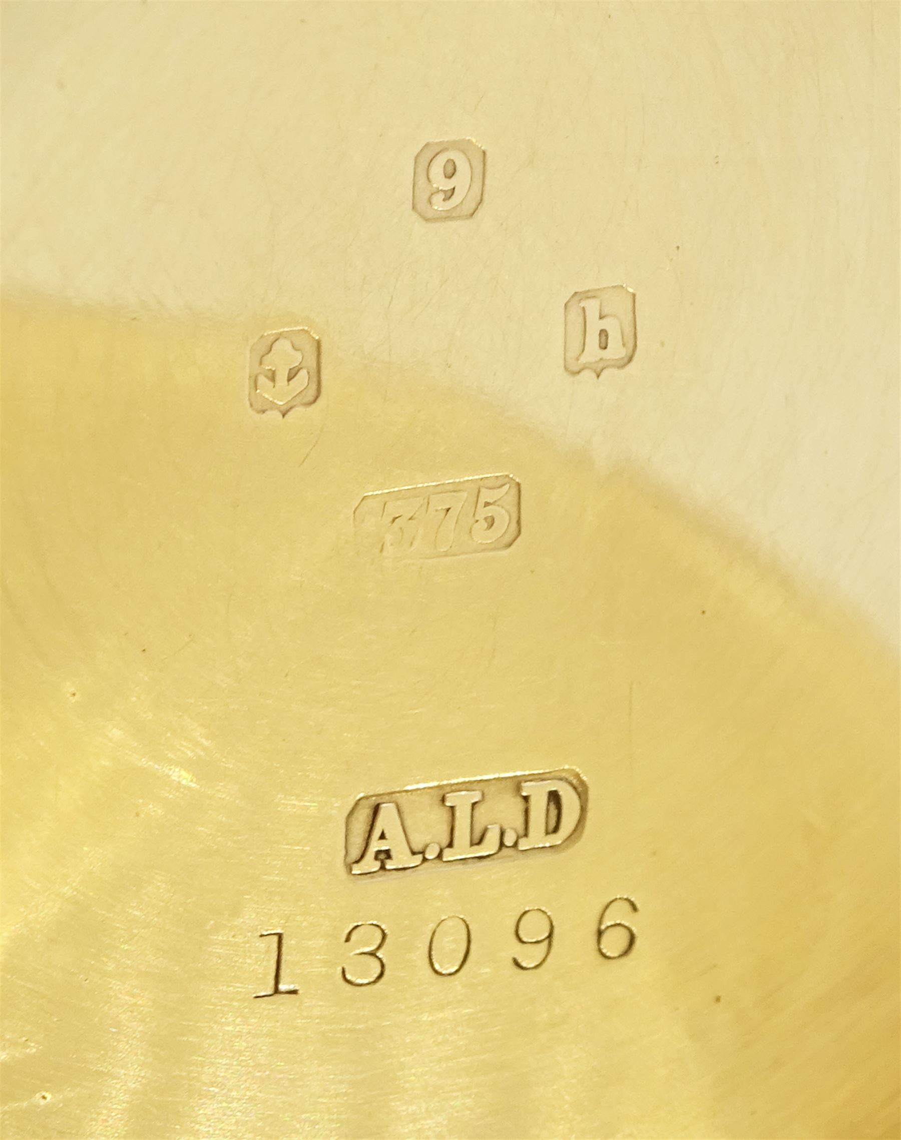 Early 20th century 9ct gold full hunter, keyless 'Traveler' lever pocket watch by American Watch Company, Waltham, No. 14765271, white enamel dial with Roman numerals and subsidiary seconds dial, case by Dennison, Birmingham 1907
