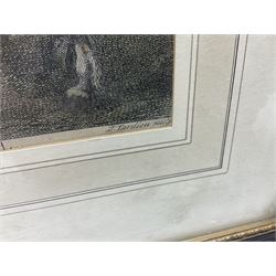 Nicolas-Henri Tardieu (French 1674-1749) after Charles Parrocel (French 1688-1752): 'Hull Summoned by the King 3rd April 1642', engraving with hand colouring pub. T & J Bowles 1728, 37cm x 45.5cm  