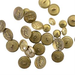 Set of brass animal buttons marked Special Quality, together with a set of Queen Elizabeth II buttons by Pitt & Co